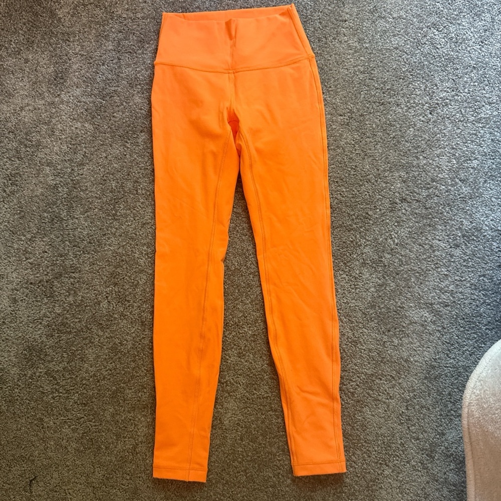 Lululemon Athletica Orange Soda Leggings
